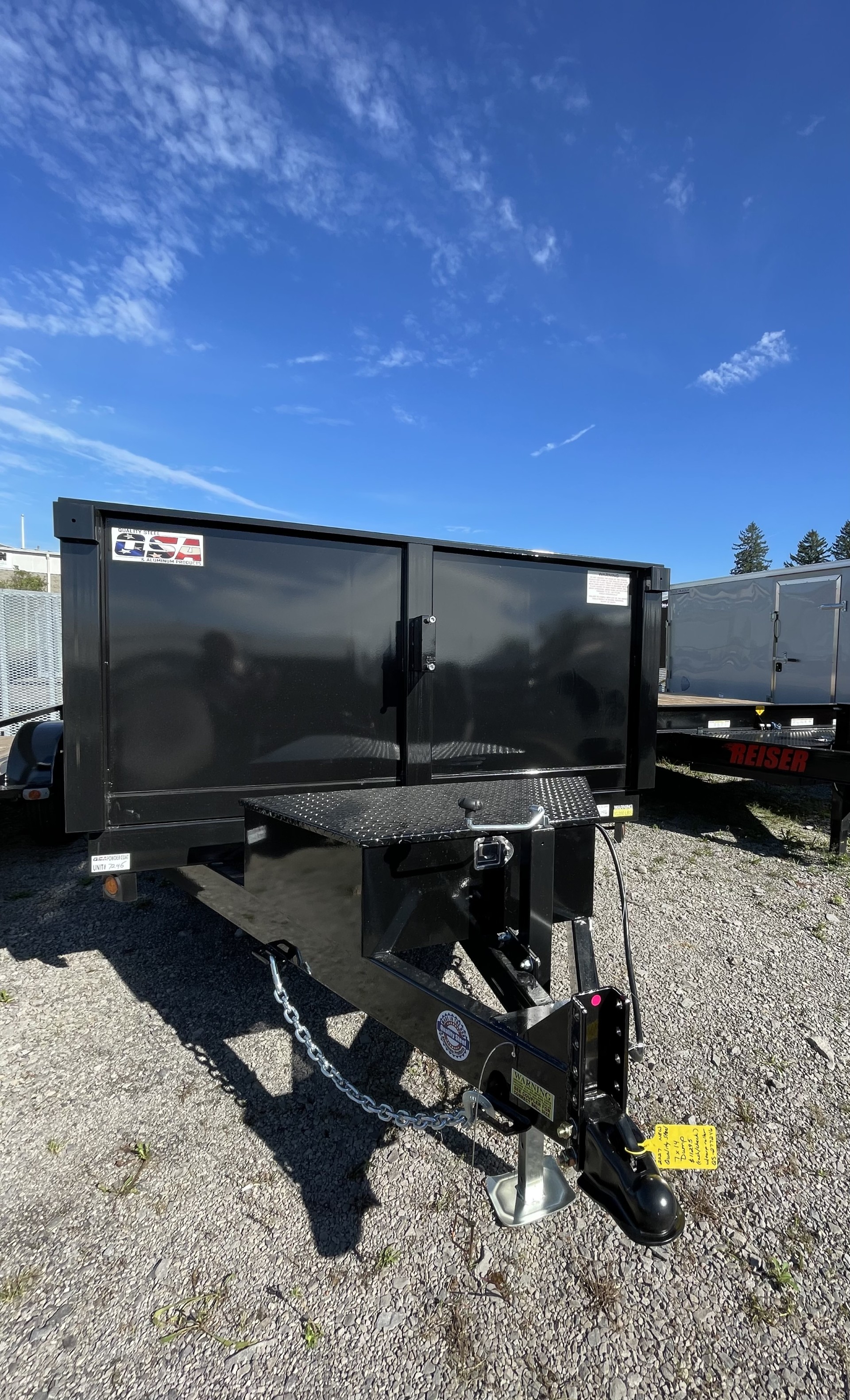 2027 Quality Steel and Aluminum Products 7 X 14 DUMP W/TARP ROLLER / 83 WIDE DUMP TRAILERS Trailer