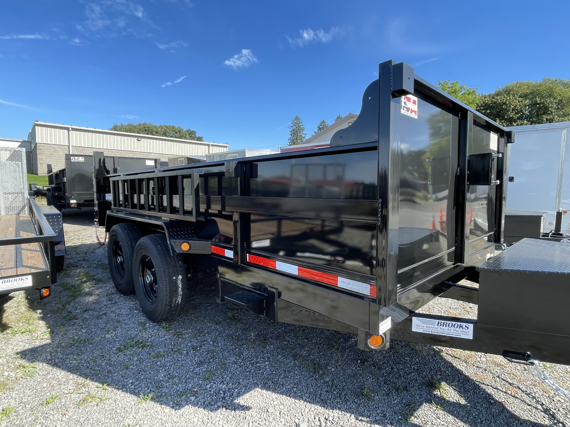 2027 Quality Steel and Aluminum Products 7X14 DUMP TRAILER W/TARP ROLLER / 83 WIDE DUMP TRAILERS Trailer